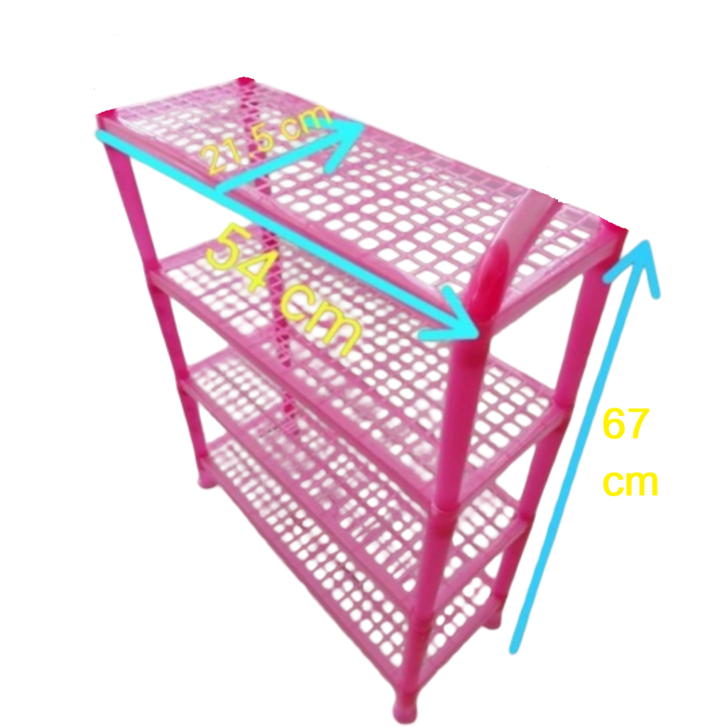 Rak Sepatu Plastik / Rak Susun / Rak Plastik / Rak Susun / Rak Serbaguna Susun 4 Furniture Tempat Se
