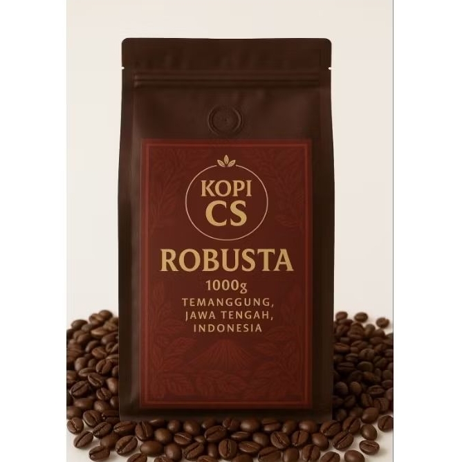 Kopi Robusta Temanggung 1000g _ Kopi CS