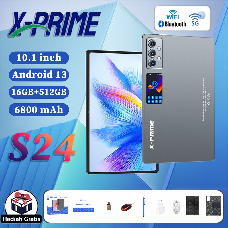 COD Free Mouse Keyboard Case X-PRIME S24/S25 Tablet Murah Baru 11.6 inch CPU:Snapdragon 888 High-Def