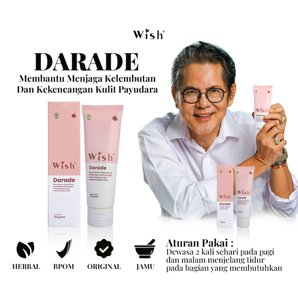 Wish Darade Cream Boyke – Breast Cream Bantu Merawat, Pengencang & Mengenyalkan