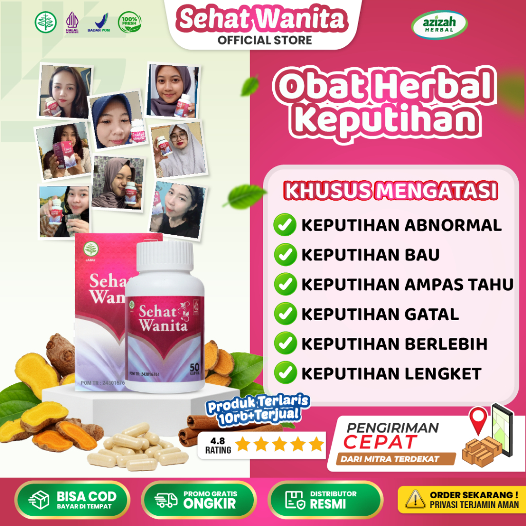Obat Keputihan Bau tidak Sedap Keputihan Ampas Tahu Keputihan dan Gatal Sehat Wanita Herbal Original
