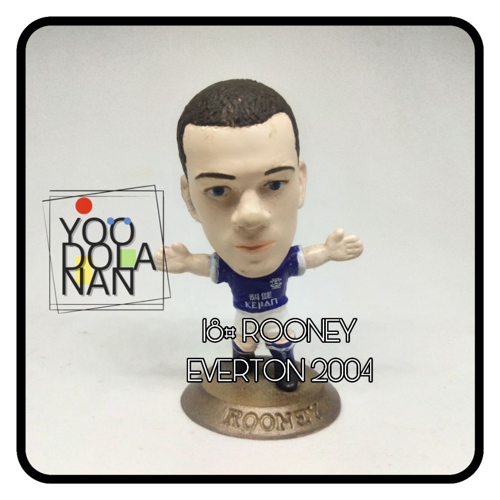 18# ROONEY - EVERTON 2004 CORINTHIAN MICROSTARS SOCCERSTARZ FIGURE PEMAIN BOLA