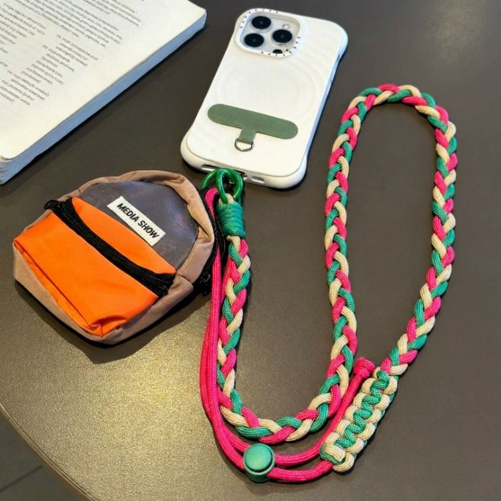 HEYACC Gantungan Hp Lanyard dompet koin bisa cross body Slingbag compatible for Iphone Android SM773