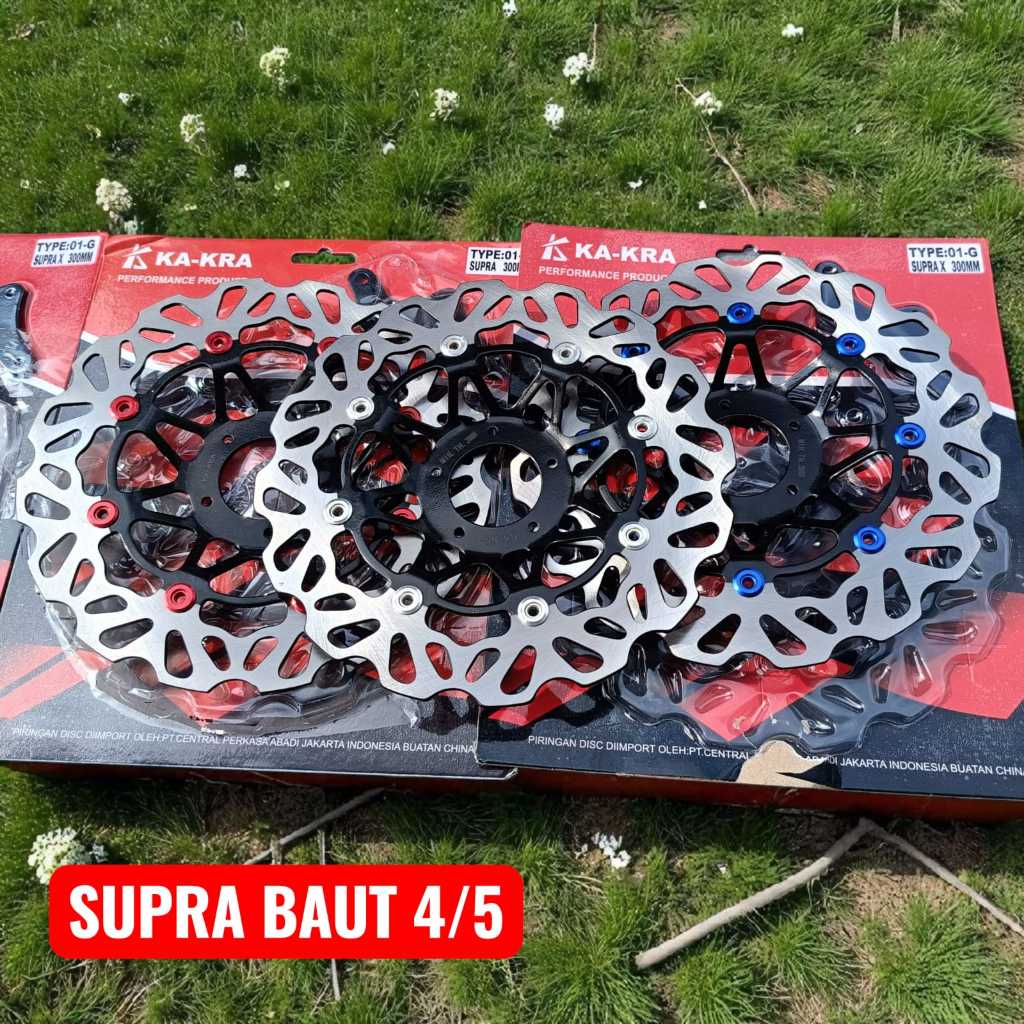 Piringan Cakram Depan 300 mm Disc Brake 300mm Model Psm Ktc  Supra Lobang 5 Supra Baut 5 Supra x Lam