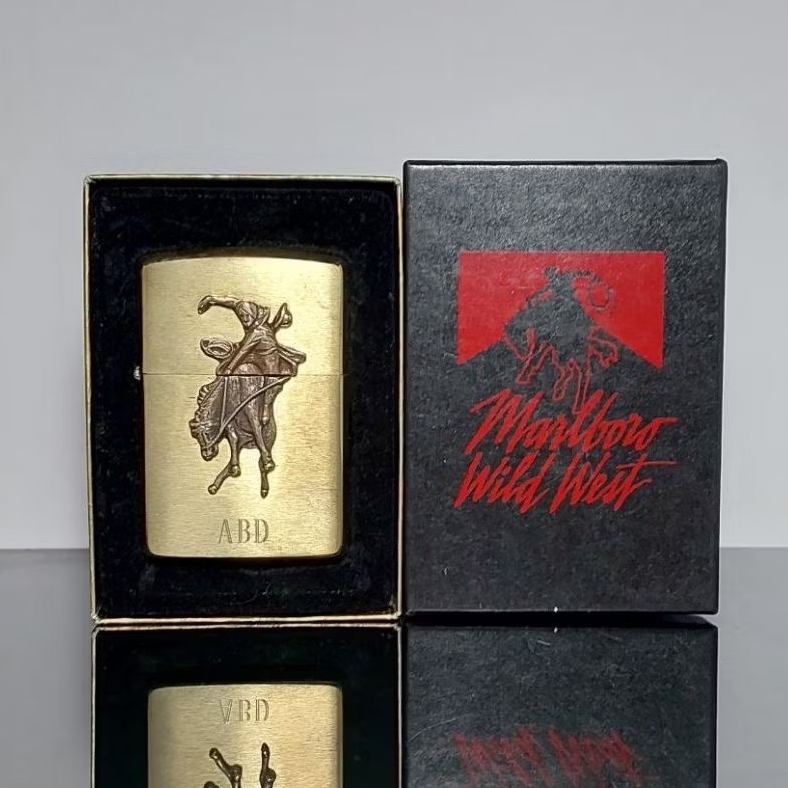 ZIPPO M. ARLBORO WILDWEST OFFICIAL LICENSED PRODUCT USA PROMO ONLY TAHUN 1992