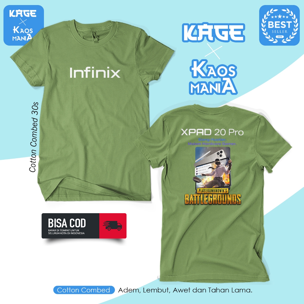 Baju Kaos Distro INFINIX XPAD 20 Pro Sales HP Salesman Cotton Combed 30s BERGAYA STORE