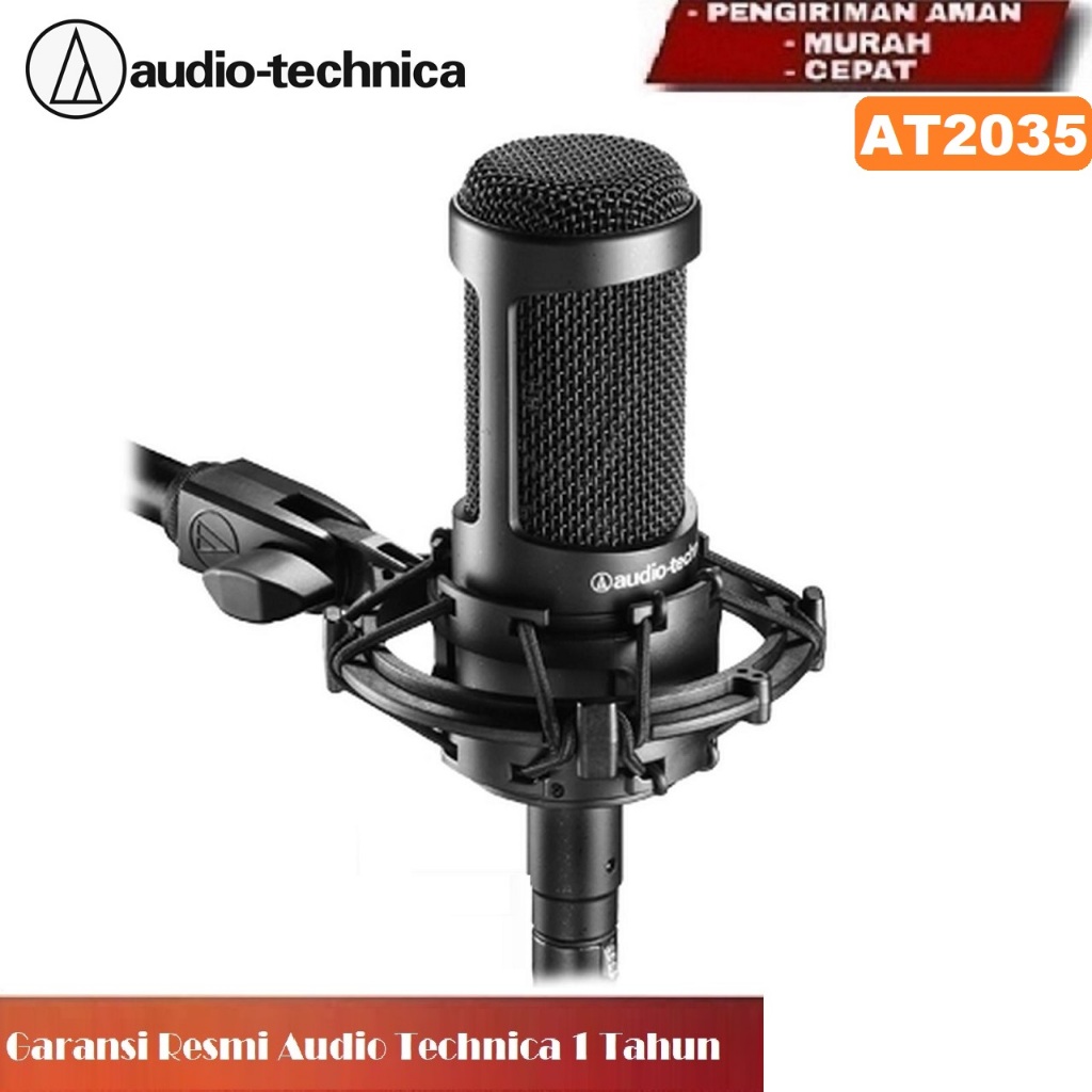Audio Technica AT2035 AT 2035 Mic Condenser Microphone Condenser