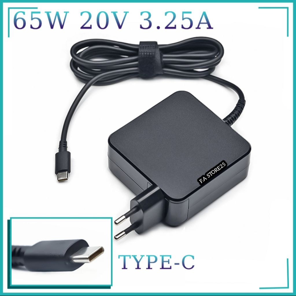 Adaptor Charger Laptop TECNO MEGABOOK T1 14, T1 R5, Megabook K15S K16S 65W Usb Type C