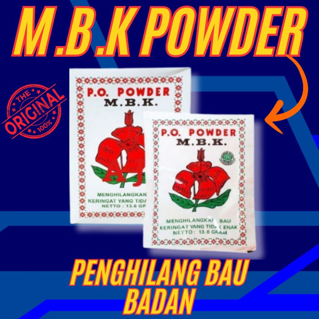 Bedak Ketiak MBK Bedak MBK Bedak Penghilang Bau Ketiak