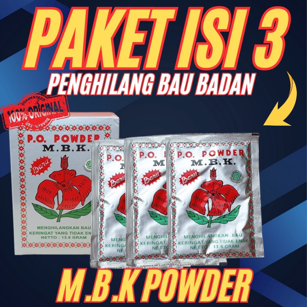 Bedak MBK Untuk Ketiak Penghilang Bau Ketiak Bau Badan