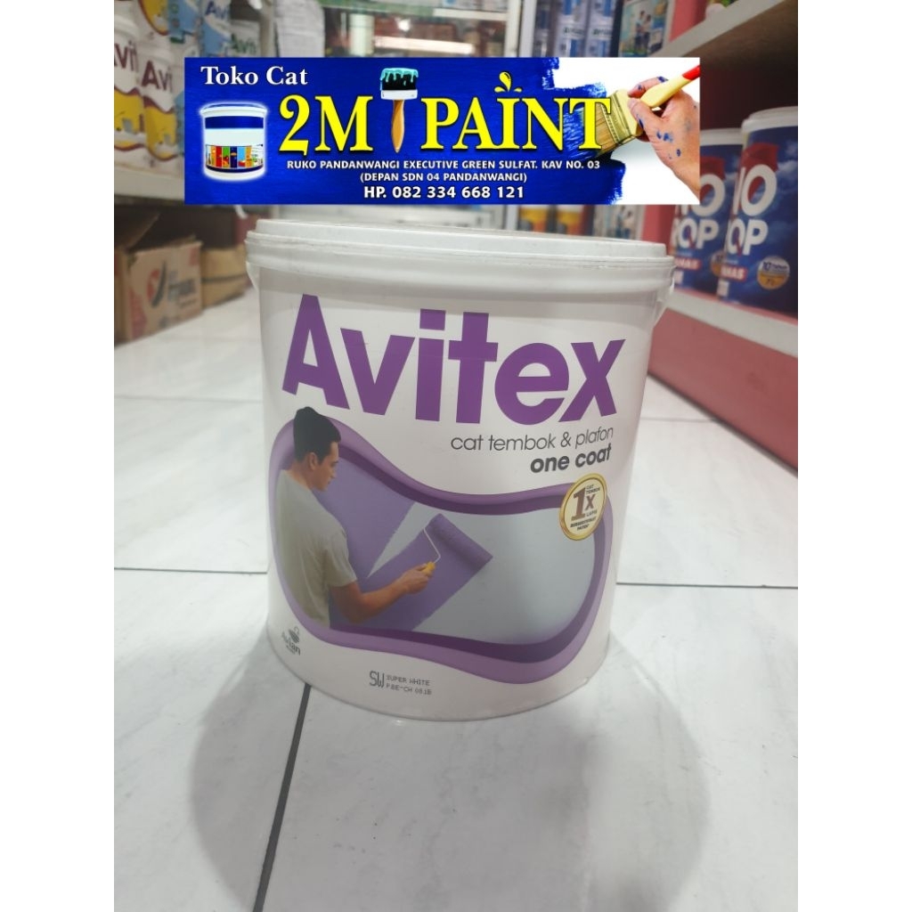 avitex cat tembok & plafon one coat 5kg