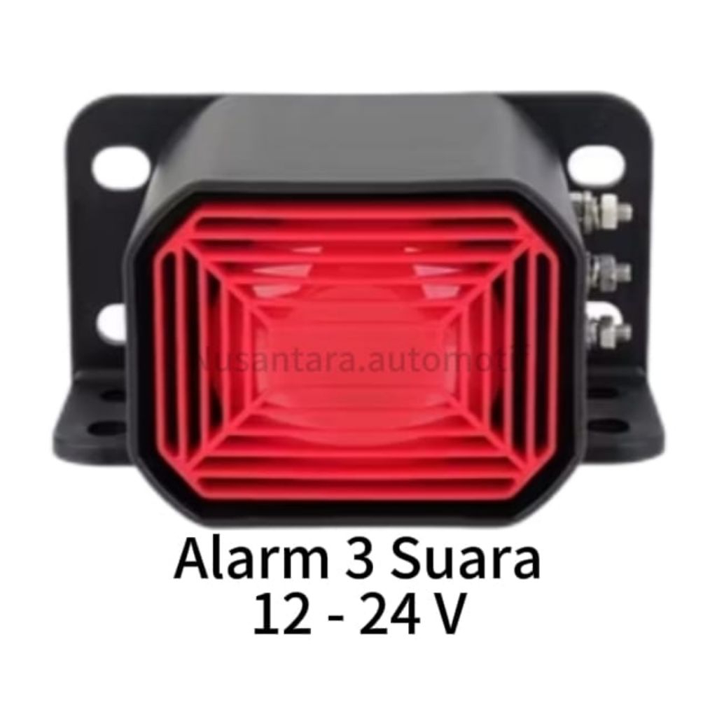 Alarm 3 Suara Basuri & anak anak awas awas mundur  12-24 Volt