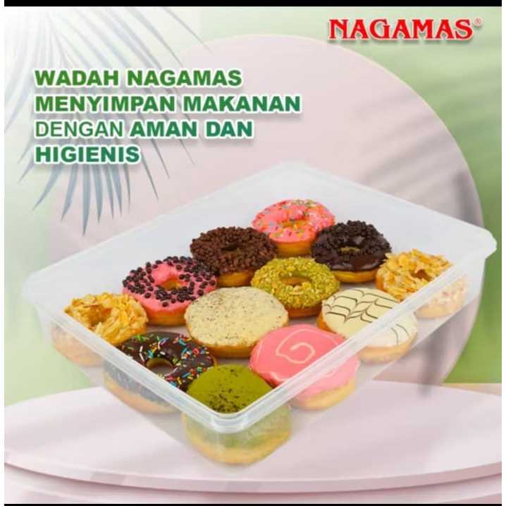 Tempat Donat Box Plastik Kecil Kue Basah 7 Liter - Nagamas