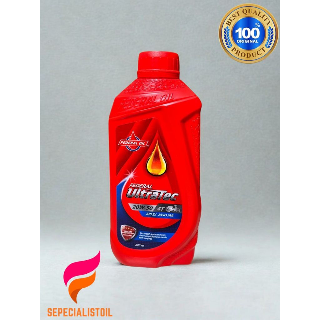 Federal Ultratech 0.8L 20w-50 Oli Motor OLI Federal Ultratec 800ml 20w-50 oli motor federal