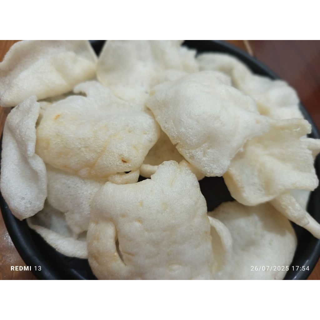 kerupuk ikan gabus laut mentah