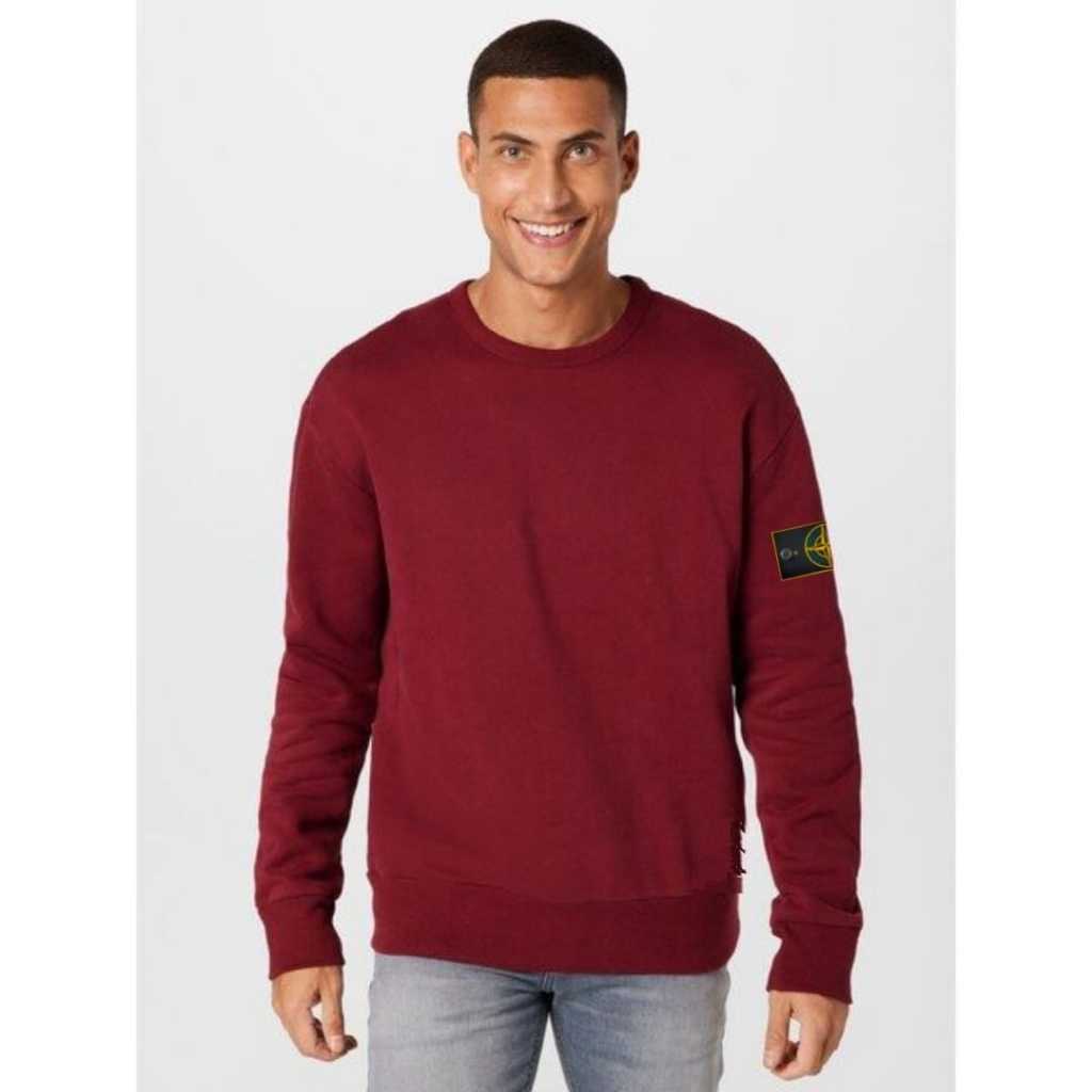 Sweater Stone Island Fleece Original Second Distro Premium | Atasan Crewneck Pria Casual | Sweatshir
