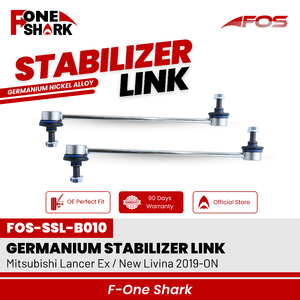 F-One Shark FOS Front Sway Bar Link Stabilizer Link Stabil Mitsubishi Lancer Ex / New Livina 2019-ON
