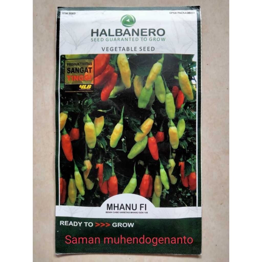 Benih Cabe Rawit Hibrida MHANU F1 10 Gram Halbanero - Bibit Cabai Rawit MHANU F1