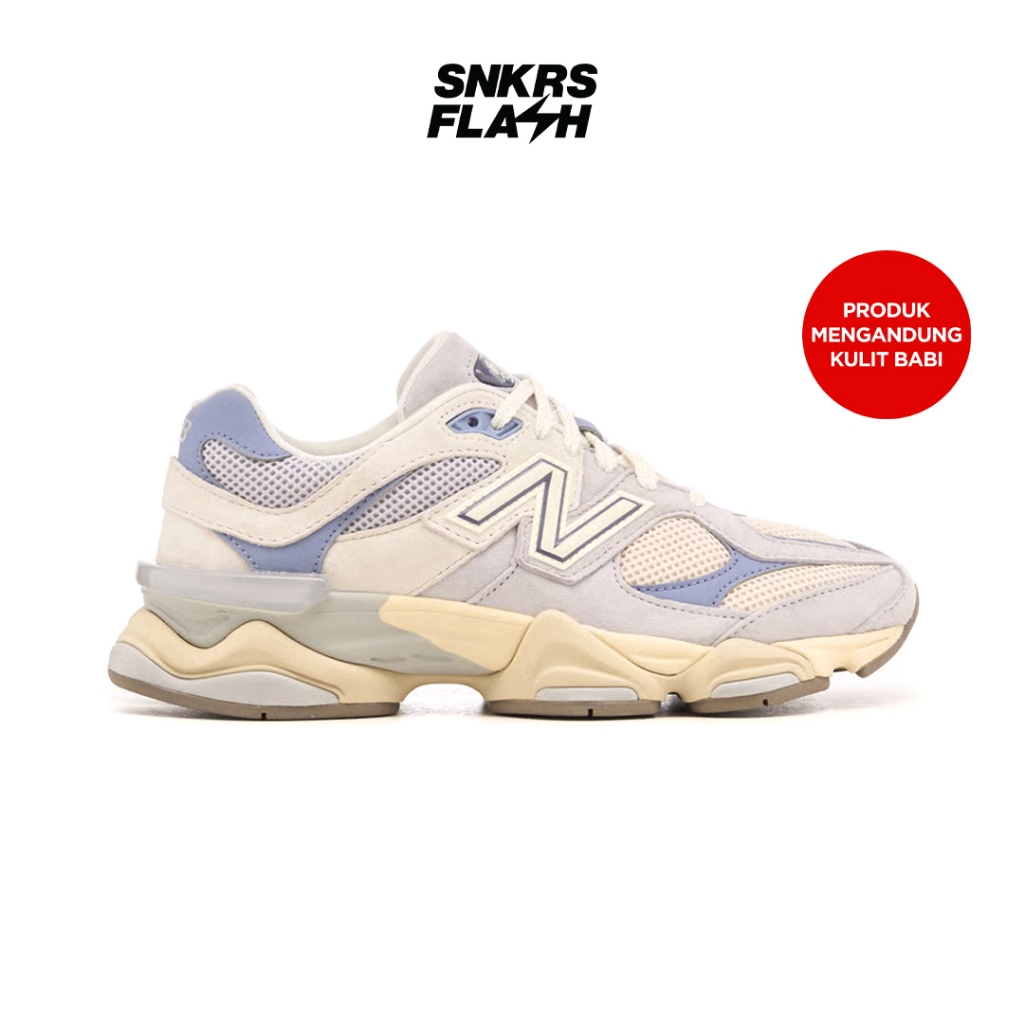 NEW BALANCE 9060 Pearl Grey Linen Sepatu Sneakers Wanita  - U9060EEL - Size 40