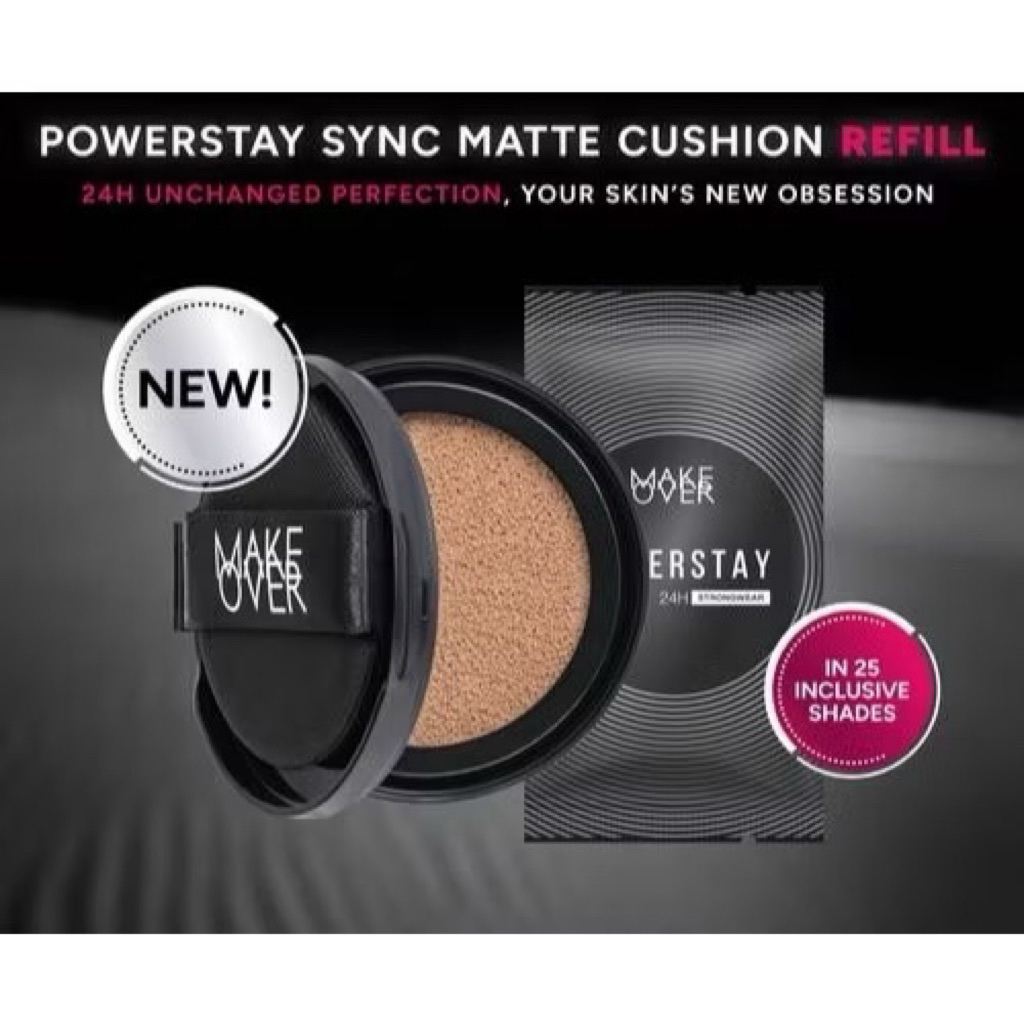 MAKE OVER POWERSTAY SYNC MATTE CUSHION REFILL | REFILL MAKE OVER POWERSTAY STAY SYNC MATTE CUSHION