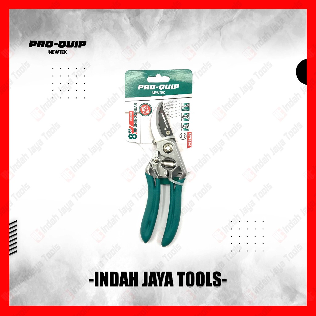 PRO-QUIP RGTPS205 Pruning Shear 8 Inch - Gunting Dahan Bunga Ranting Batang Kebun Taman Tanaman