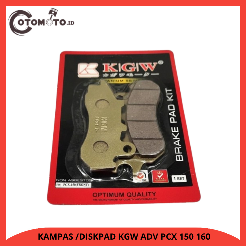 KAMPAS CAKRAM/DISCPAD REM DEPAN KGW PCX 150 CBS Lokal / PCX 160 CBS / ADV 150 160 CBS Original