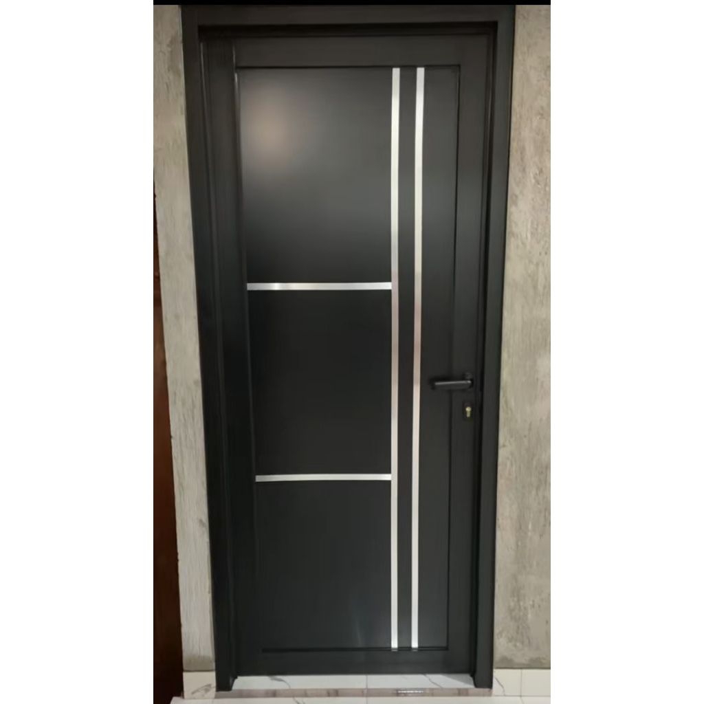 Pintu Aluminium ACP Bermotif
