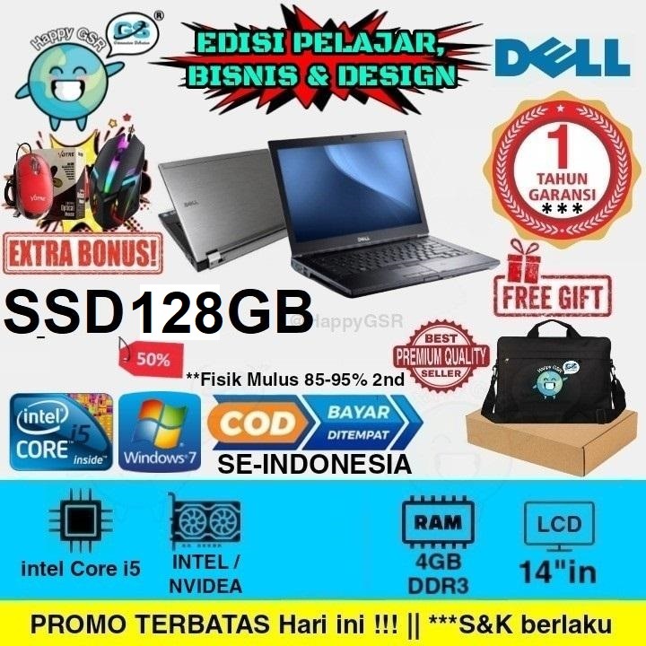 Laptop Dell E6410 6410 Lattitude Core i5 RAM 4GB Garansi 1Tahun SSD 128 GB