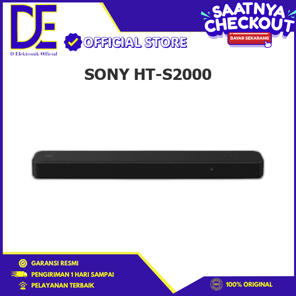SONY HT-S2000 3.1ch Dolby Atmos/DTS:X Soundbar Bluetooth SA-SW3 Wireless  Subwoofer Internal