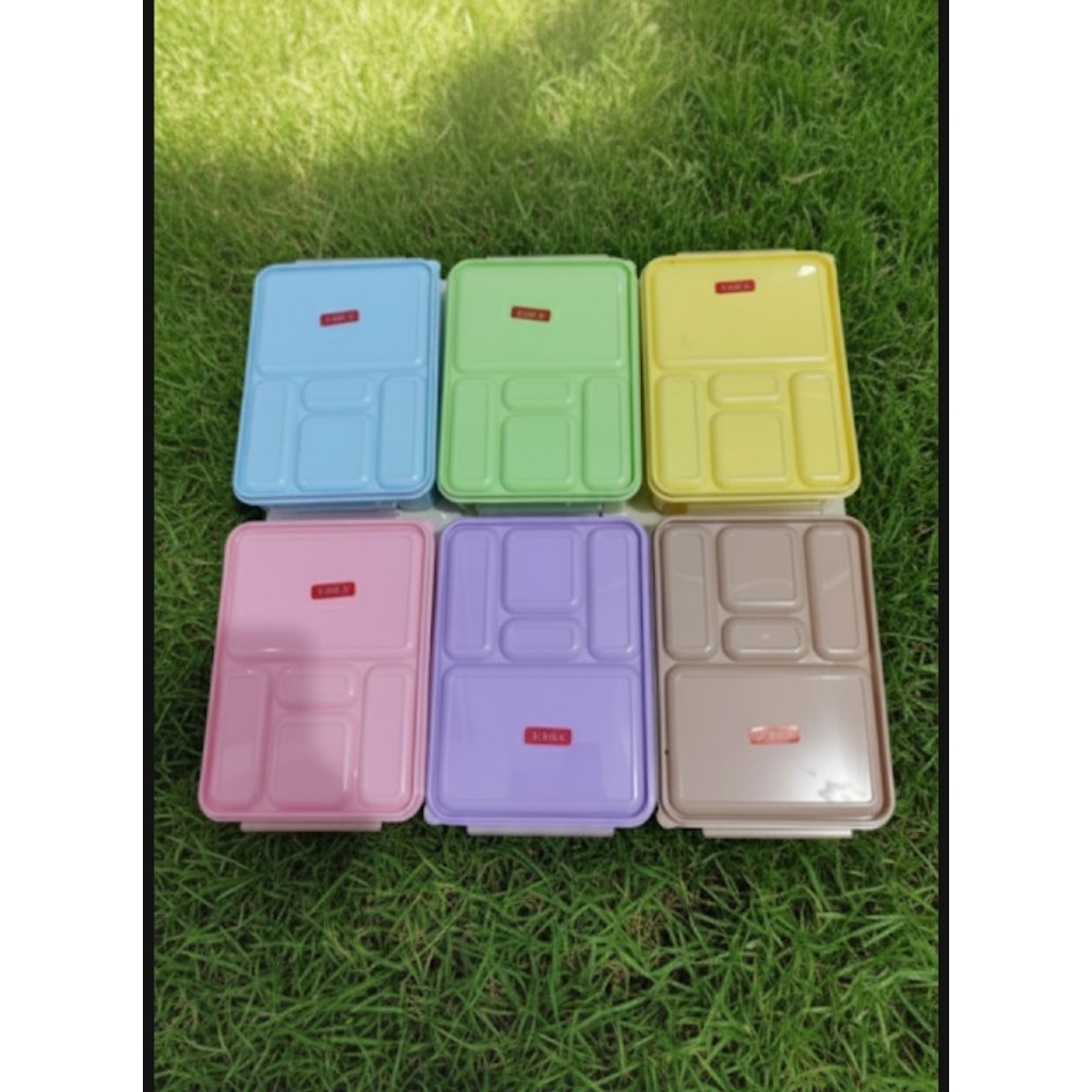 misting Tempat Makan 5 Sekat Stella Viola Plastik