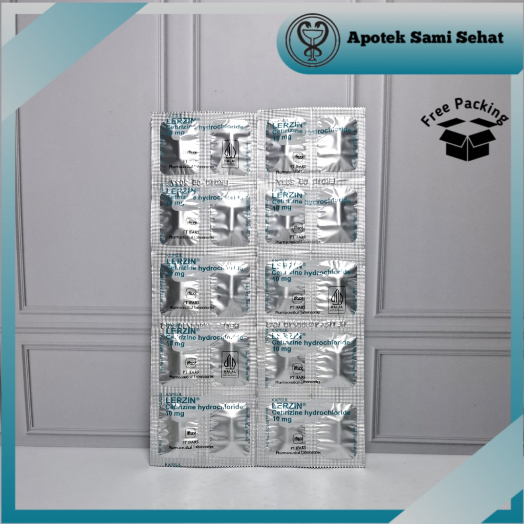 2 STRIP LERZIN 10 MG STRIP 10 KAPSUL