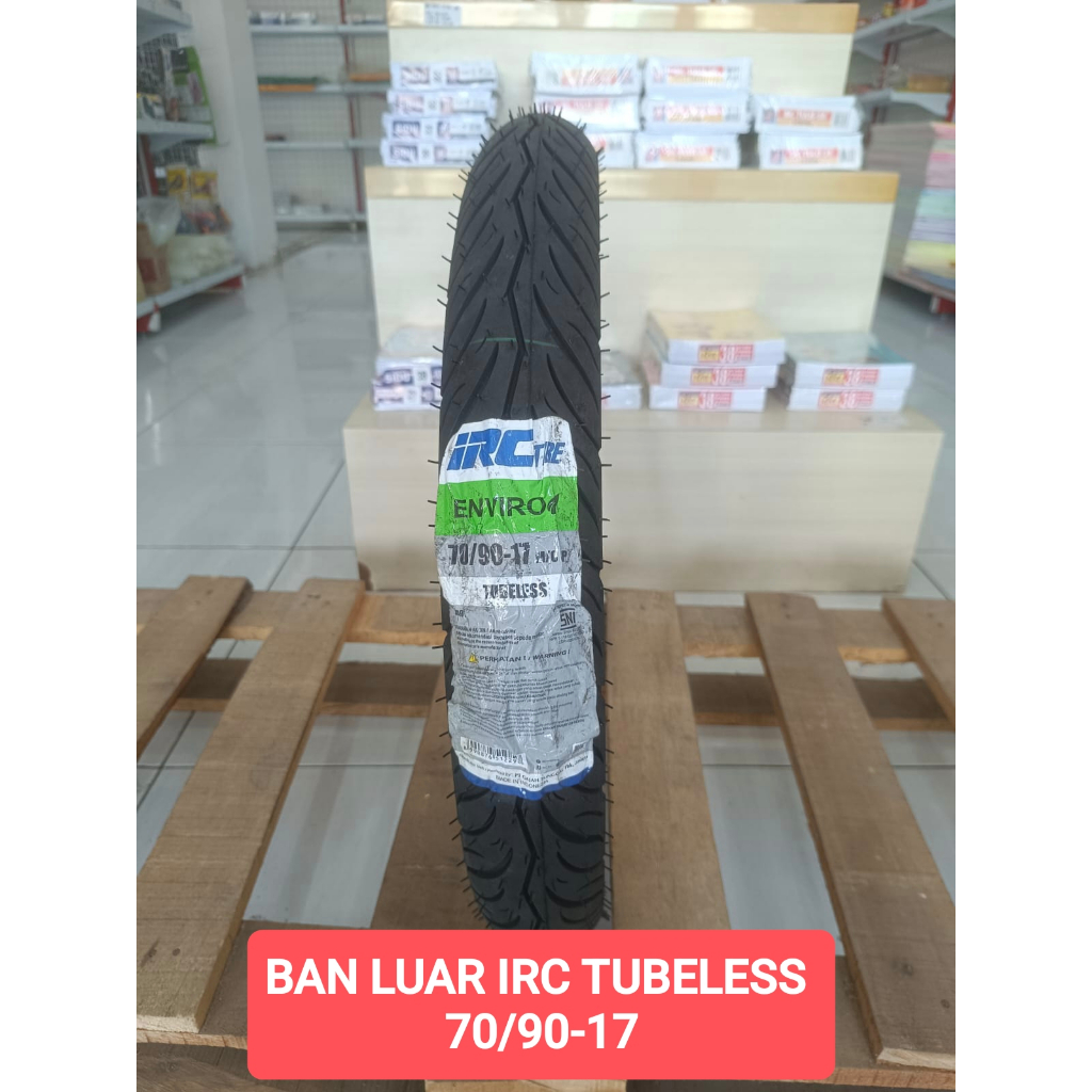 BAN LUAR IRC TUBELESS 70/90-17