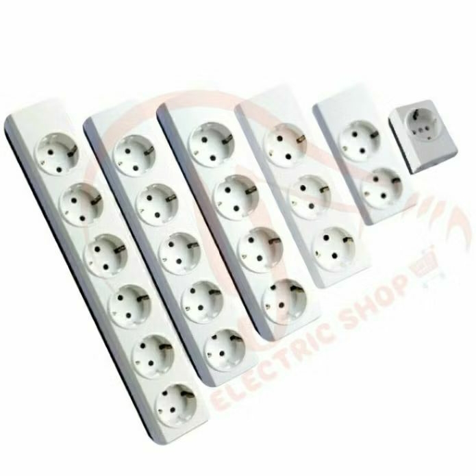 BROCO STOP KONTAK TANPA KABEL NON CP STOPKONTAK TERMINAL KUNINGAN 1 2 3 4 5 6 LUBANG 15310 15321 153