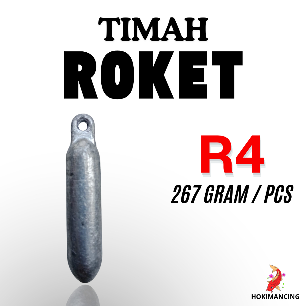 Timah Pancing Roket R4 / Timah Laut Roket / TImah Pancing Berat 267 Gram