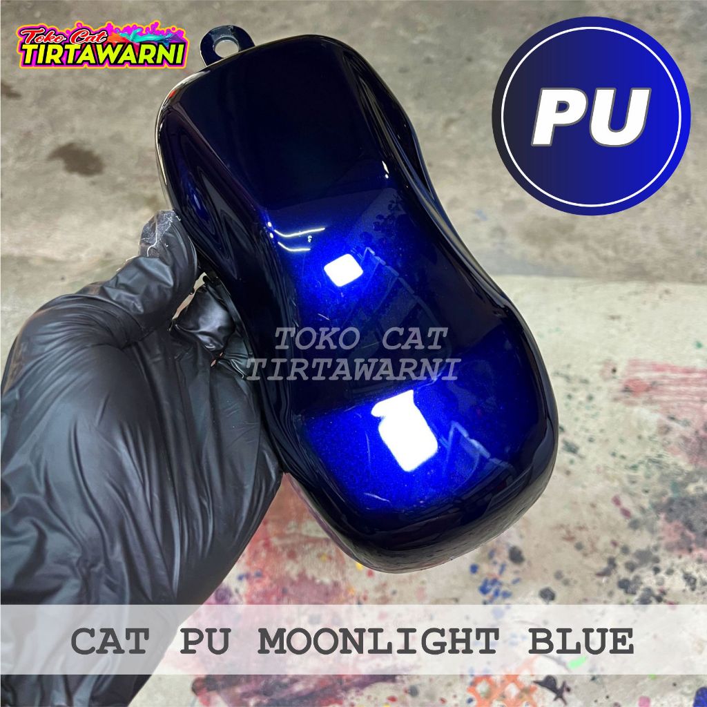 CAT MOONLIGHT BLUE / HITAM EFEK BIRU PU (POLYURETHANE)