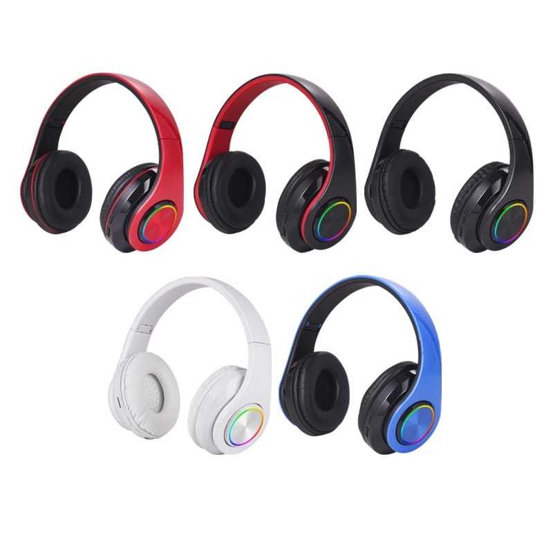 value pack headphone bluetooth b39 led gaming wireless headset bando tanpa kabel