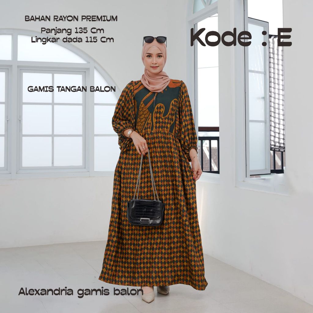 Gamis wanita rayon premium batik bahan tebal MUKENANISSA