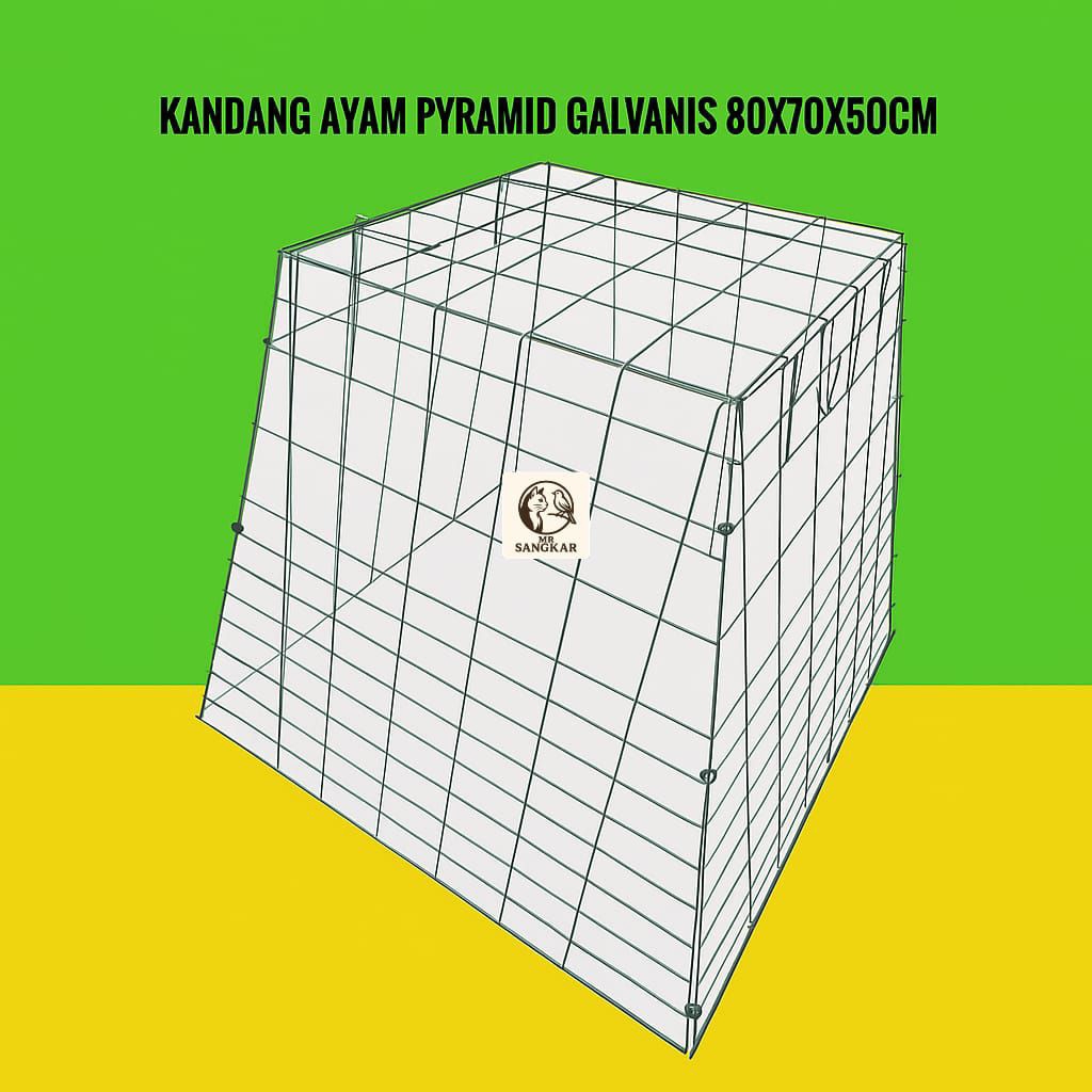 KANDANG AYAM PIRAMID MODEL LIPAT