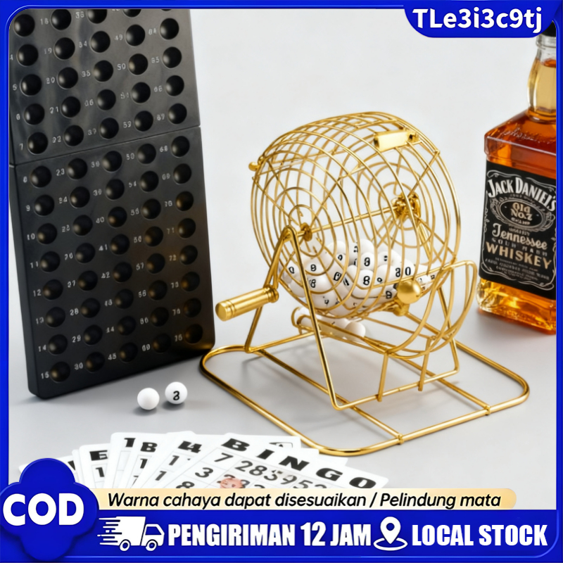 Bingo Set dengan Keranjang Puta/Bingo Party Game Set