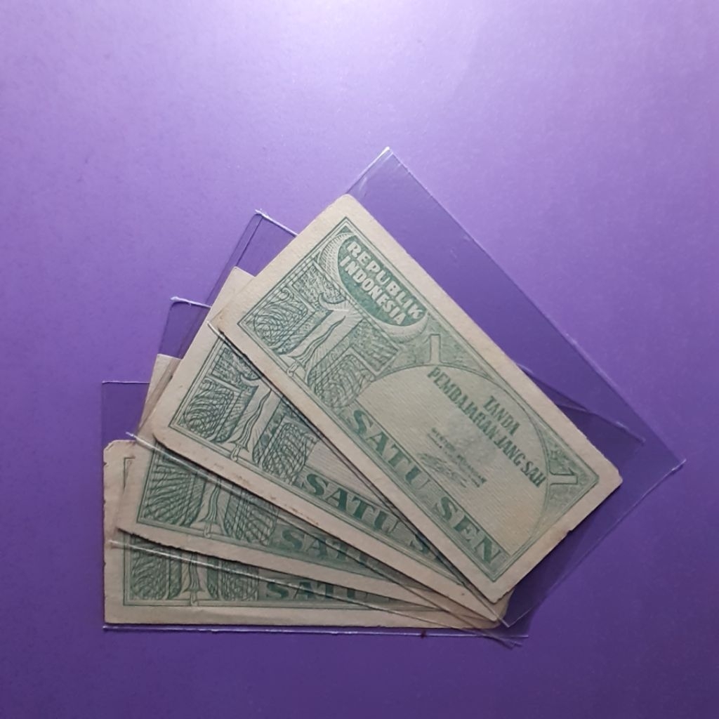 Uang kuno ori 1 sen tahun 1945