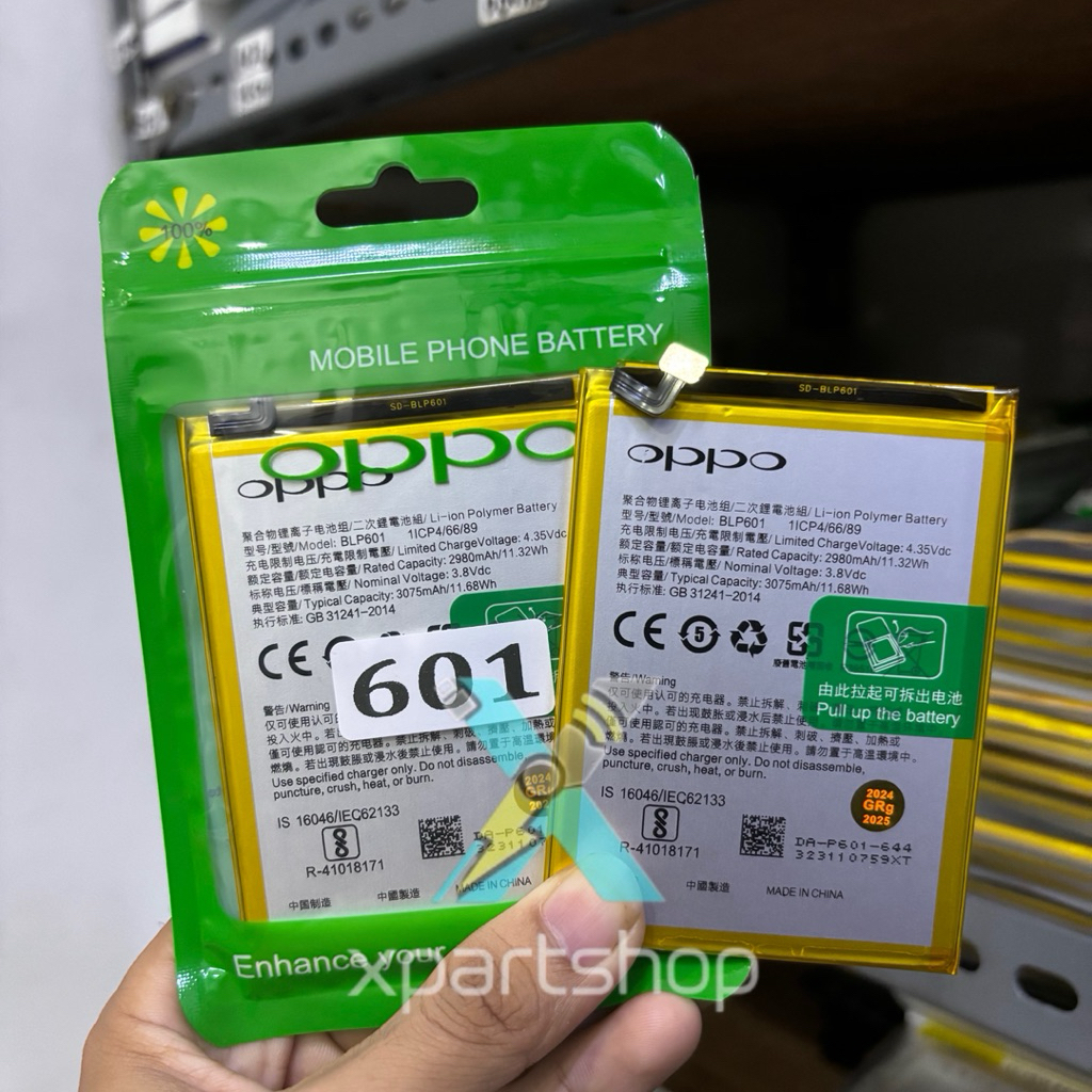 Battery Batre Batrai OPPO BLP601 Original Hp Oppo F1S A1601 Baterai Tanam BLP 601