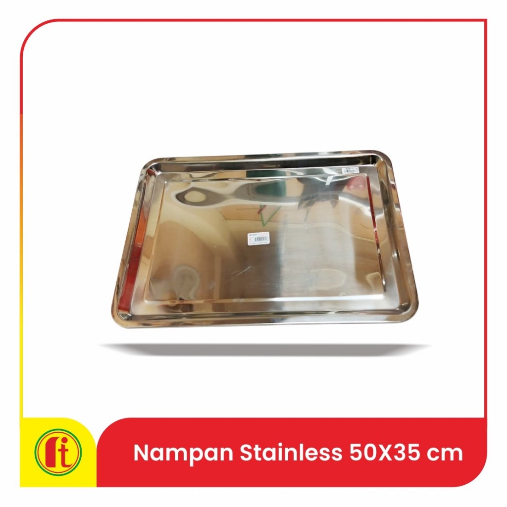 Nampan Stainless Steel Ukuran 50x35cm Baking Tray Baki Loyang