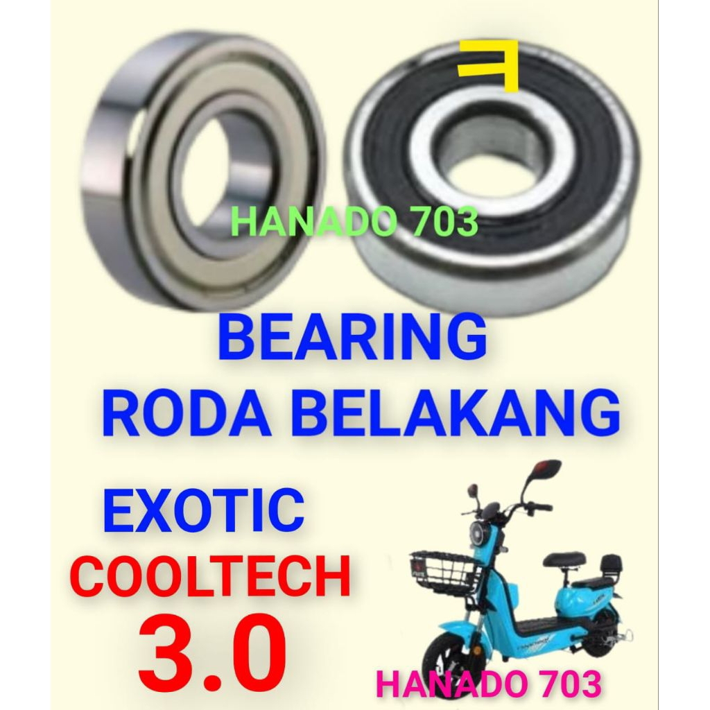 bearing roda belakang exotic cooltech 3.0 laker klahar bearing dinamo sepeda listrik exotic cooltech