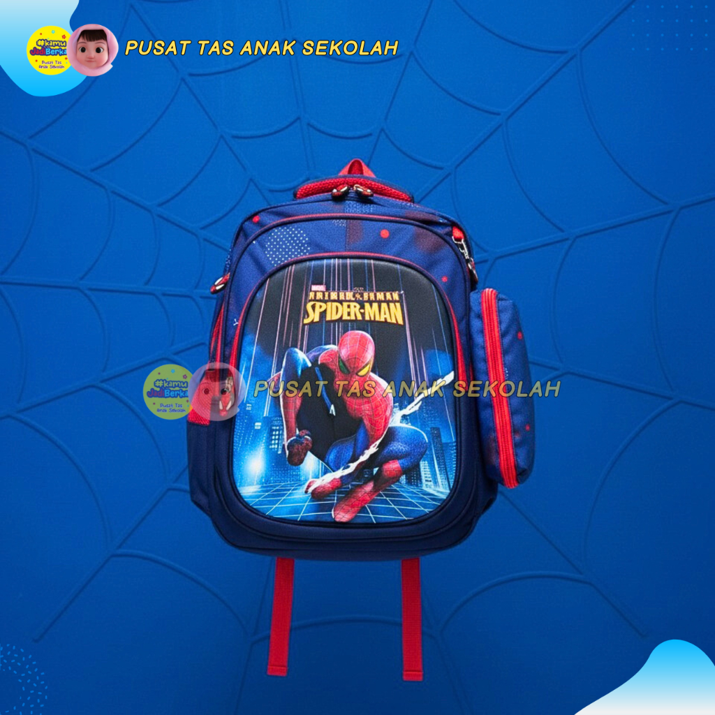 Tas Sekolah SD Anak Laki Laki Bahan Nilon Tebal dan Kuat