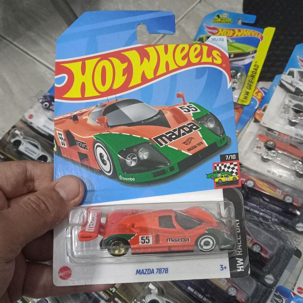 hot wheels mazda 787b orange
