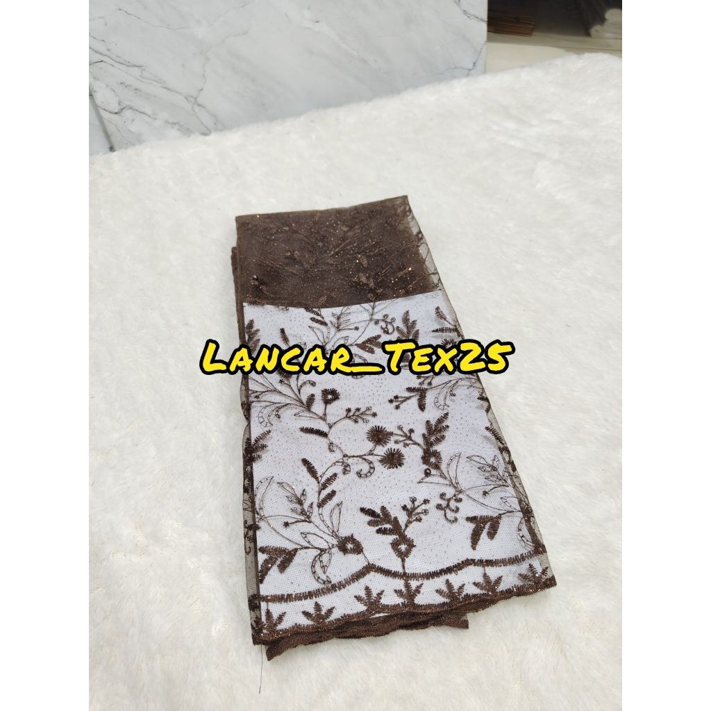 Tile Akar Mutiara/Tule Mutiara/Tile akar/Cocok buat gamis.tunik.kebaya dll