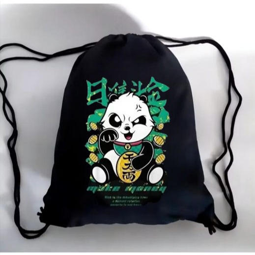 Tas Serut Sablon Tas Futsal Stringbag Anti Air TERBAL