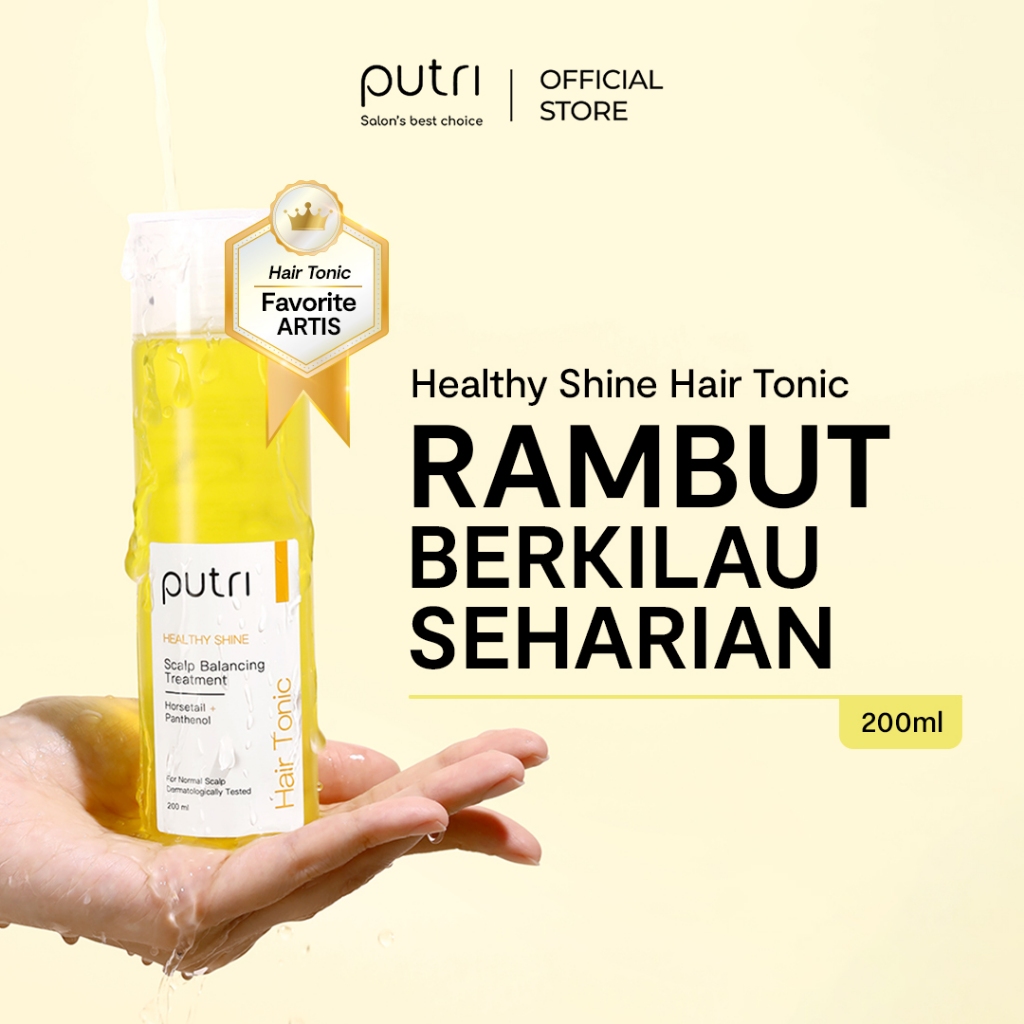 Putri Healthy Shine Hair Tonic 200mL –  Anti Rambut Kusam |Hair Tonic Wangi Tahan Lama | Tonic Rambu