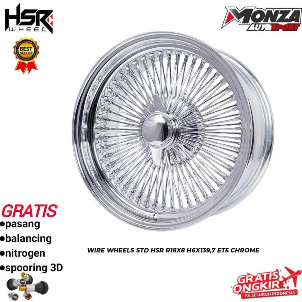 Velg Mobil Pajero Fortuner Hilux Triton Everest Strada Prado Land Cruiser HSR WIRE WHEELS