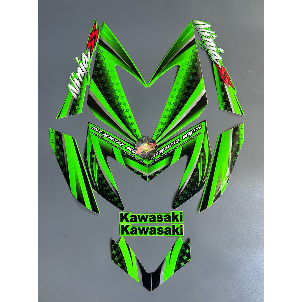 STRIPING STIKER NINJA SS SHURIKEN 2012 HIJAU